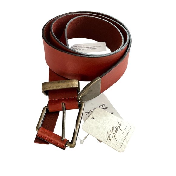 Free People Leather Belt S / M FLAWED - Picture 1 of 10